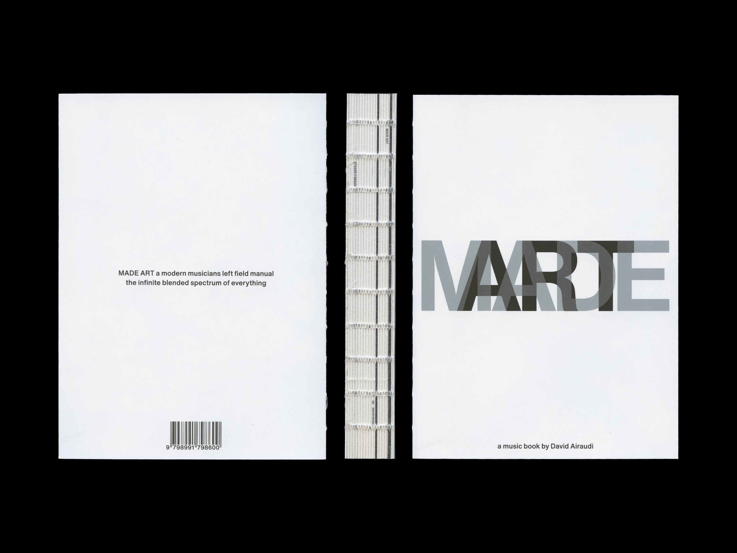 BOOK DESIGN FOR MADE ART WRITTEN BY DAVID AIRAUDI W/ CREATIVE DIRECTOR NALEYE